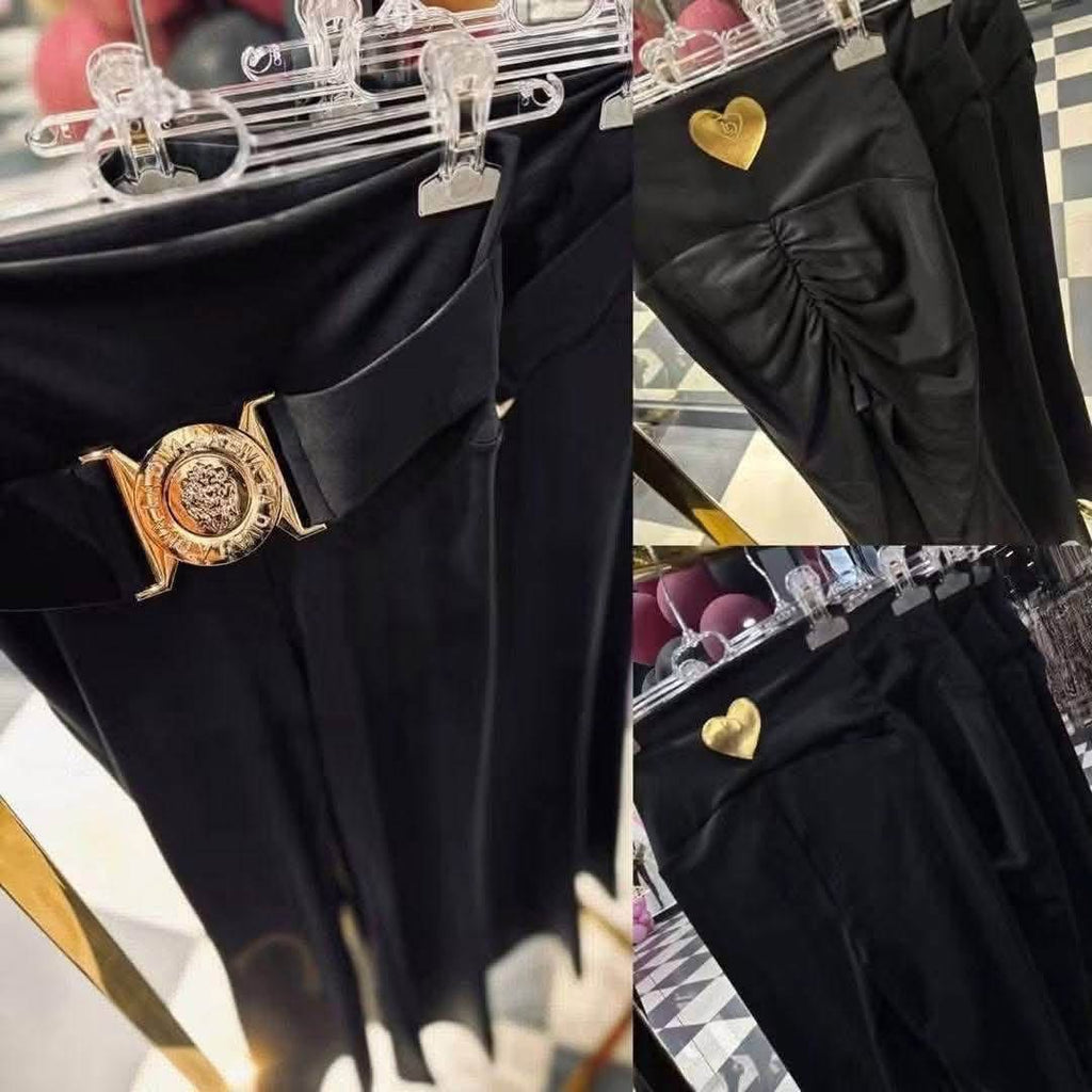Figurbetonte Push-up-Leggings in Schwarz